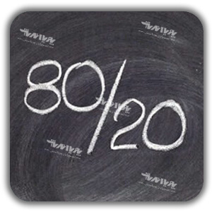 قانون 80/20 یا پارتو قانون 80/20 یا پارتو
