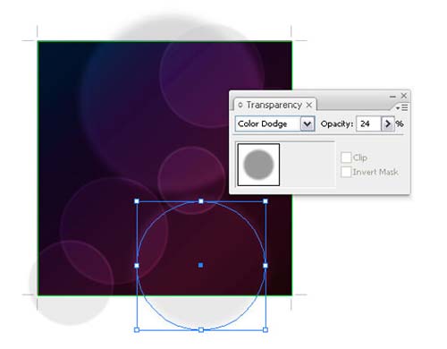 Bokeh_vector_background_step11 مراحل ساخت Bokeh در Illustrator