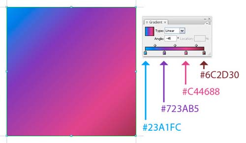 Bokeh_vector_background_step4 مرحله 1 ساخت Bokeh در Illustrator