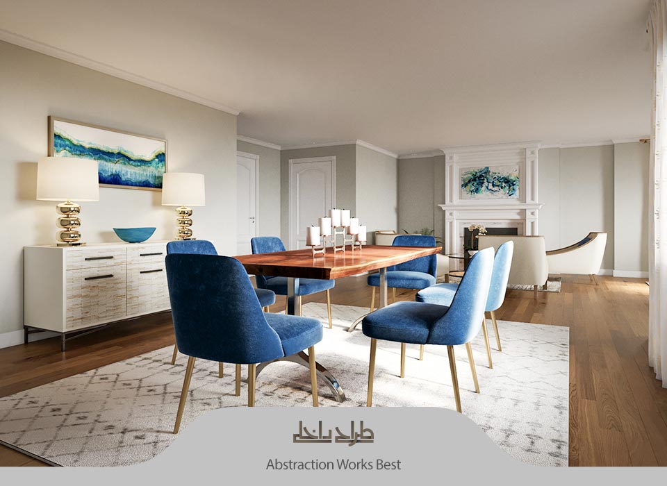Abstraction_Works_Best اثر هنری در طراحی داخلی منزل