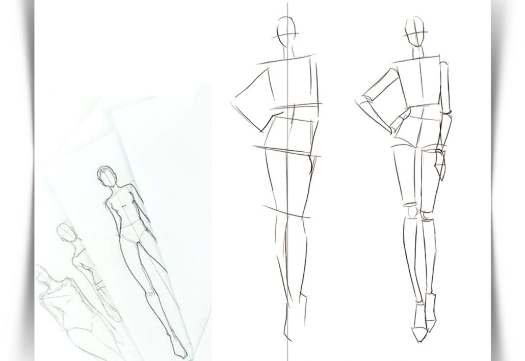 طراحی مد لباس Draw Fashion Sketches 019 - طراحی مد لباس