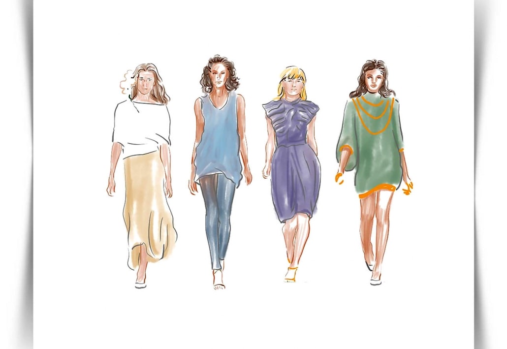 طراحی مد لباس Draw Fashion Sketches 12 - طراحی مد لباس