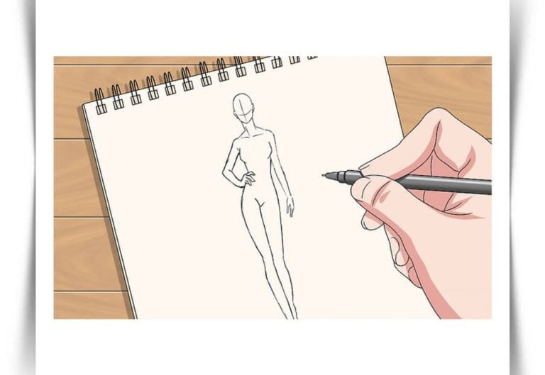 اموزش طراحی لباس روی کاغذ