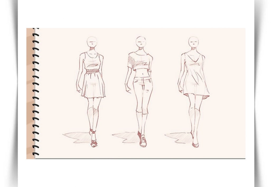 طراحی مد لباس Draw Fashion Sketches 7 - طراحی مد لباس
