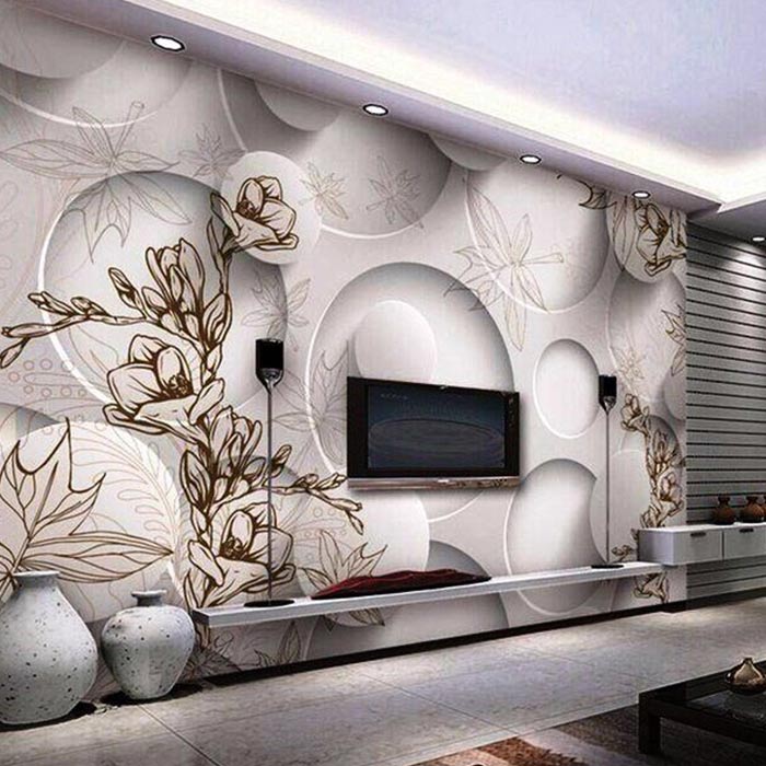 کاغذ دیواری سه بعدی در دکوراسیون داخلی