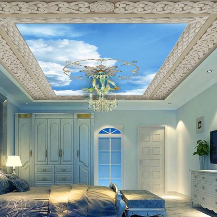 کاغذ دیواری سقف در دکوراسیون داخلی