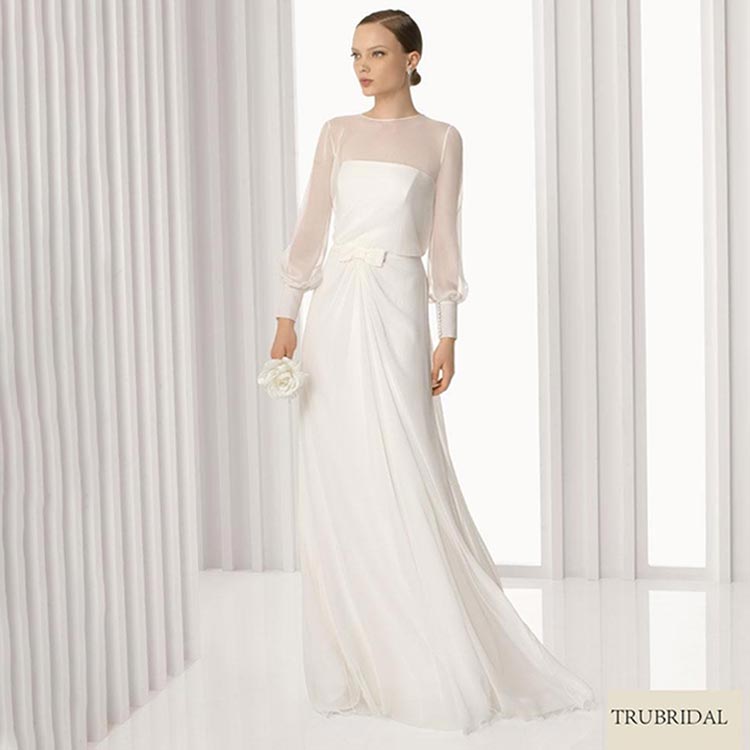 wedding_dress_47 مدل سیلوئث لباس عروس سیلوئت راسته – Sheath