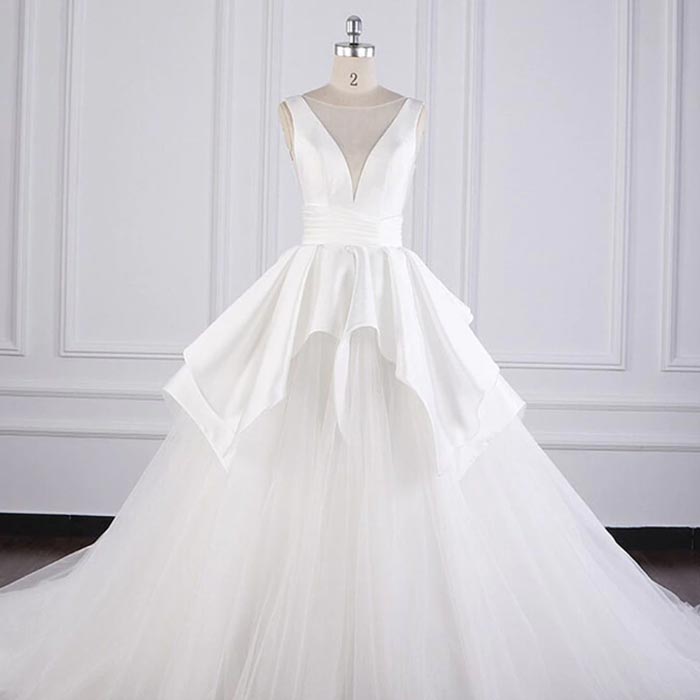 wedding_dress_77 taffeta، tulle و organza بهترین پارچه ها برای دوختن لباس عروس