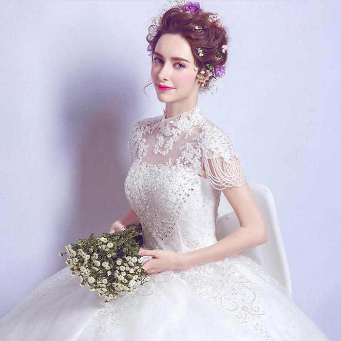 wedding_dress_85 انواع لباس عروس بلند