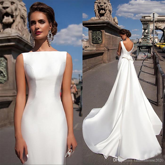 wedding_dress_86 یقه قایقی برای لباس عروس