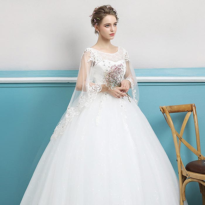 wedding_dress_87 انتخاب آستین برای لباس عروس متفاوت