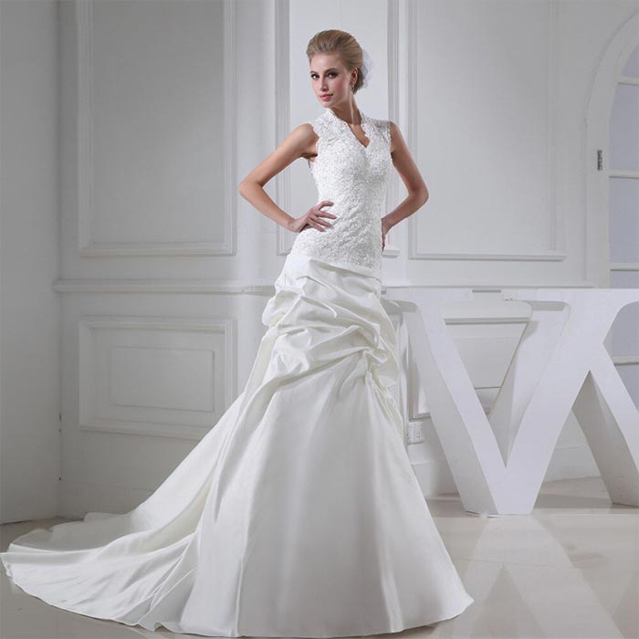 wedding_dress_90 لباس عروس های بدون آستین