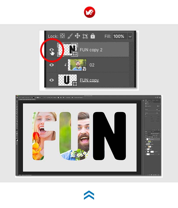 photoshop_pouyaandish_2020_text_image_144 چگونه یک عکس درون متن ایجاد کنیم ؟