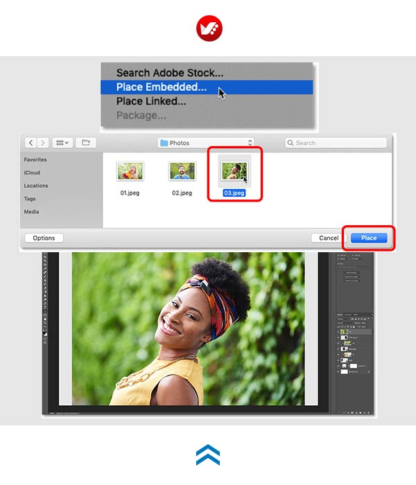 photoshop_pouyaandish_2020_text_image_145 قابلیت Place Embedded در photoshop