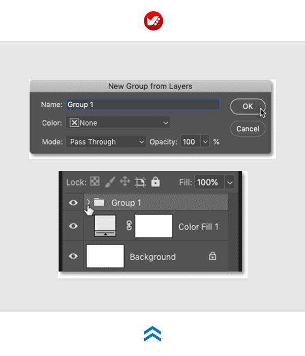 photoshop_pouyaandish_2020_text_image_150 تغییر دادن تنظیمات گروه در فتوشاپ