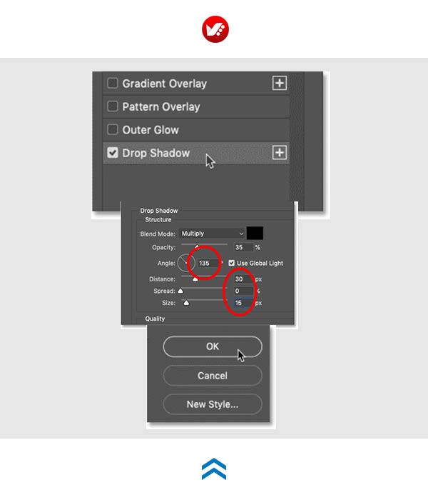 photoshop_pouyaandish_2020_text_image_153 افکت Drop Shadow در فتوشاپ