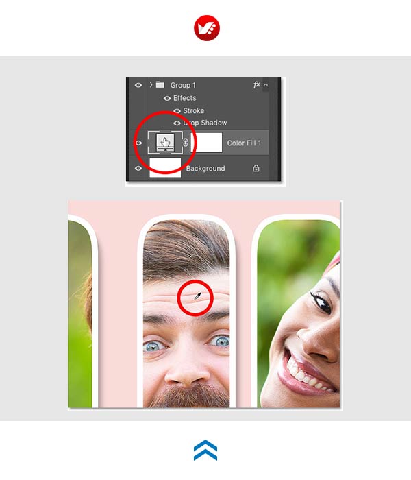 photoshop_pouyaandish_2020_text_image_155 نحوه تغییر رنگ پس زمینه در فتوشاپ