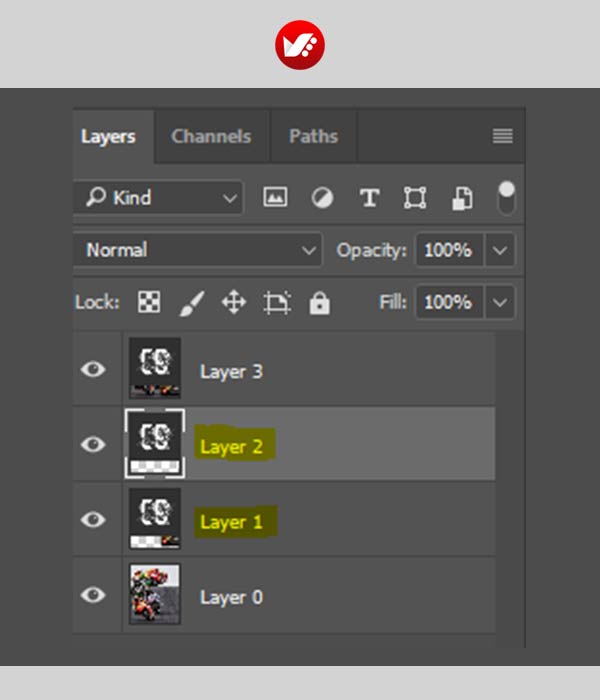 photoshop_shortcut_37 کلید میانبر ایجاد لایهی جدید با کپی در فتوشاپ