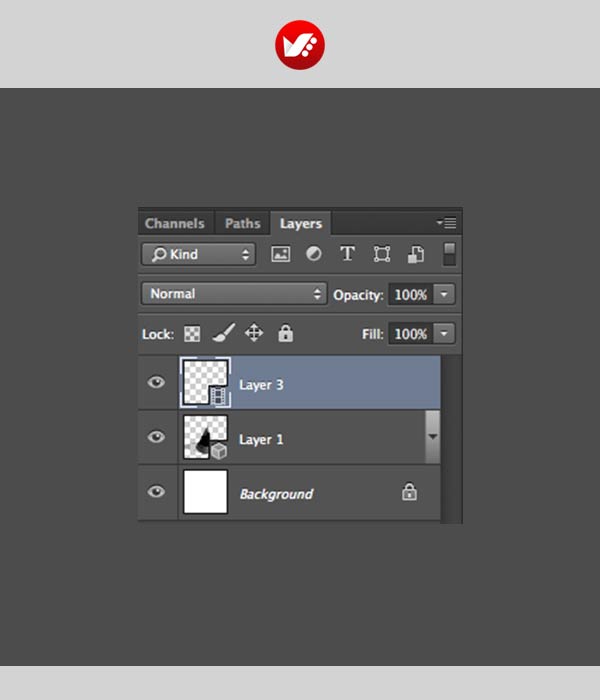 photoshop_shortcut_39 کلید میانبر جلو آوردن یک لایهدر فتوشاپ