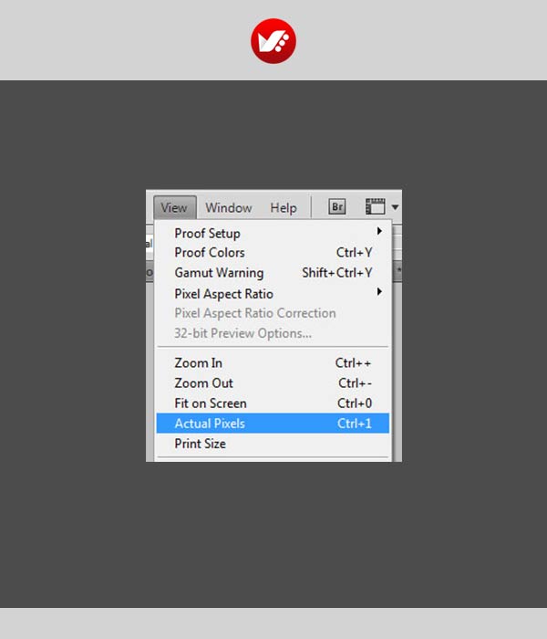 photoshop_shortcut_41 کلید میانبر مشاهدهی پیکسلهای عکس در فتوشاپ