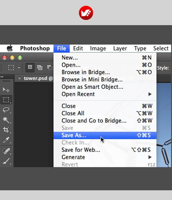 photoshop_shortcut_45 کلیدهای میانبر ذخیرهسازی و بستن فایلها در فتوشاپ