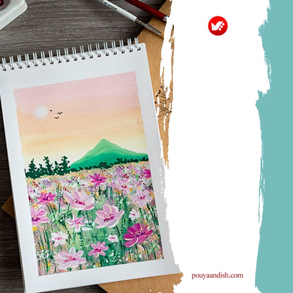 Gouache_09 تکنیک های نقاشی با رنگ