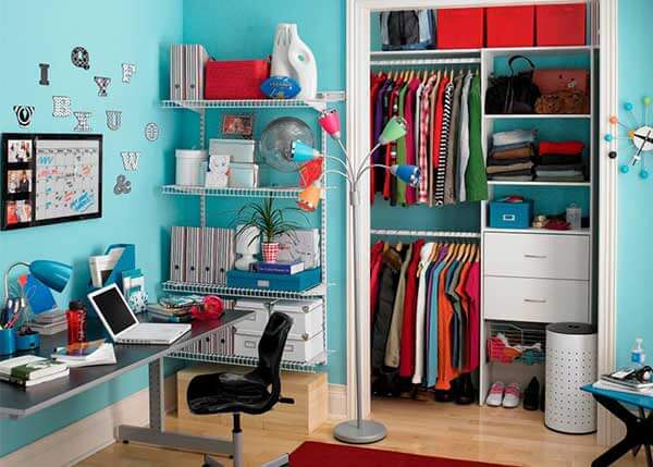 مرتب کردن کمد لباسی های کوچک نحوه مرتب کردن کمد