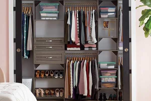 مرتب کردن کمد لباسی های کوچک مرتب کردن کمد لباسی های کوچک