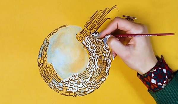 نمونه کار نقاشی خط