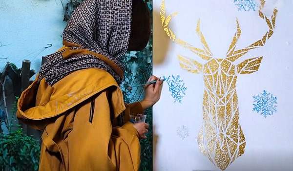 نمونه کار نقاشی خط