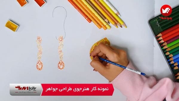 نمونه کار هنرجویان طراحی جواهرات