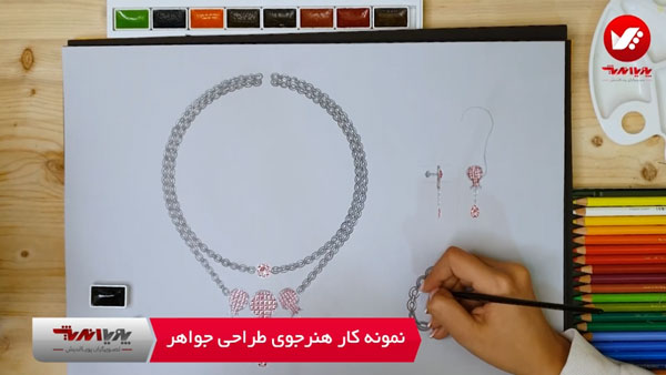 نمونه کار هنرجویان طراحی جواهرات