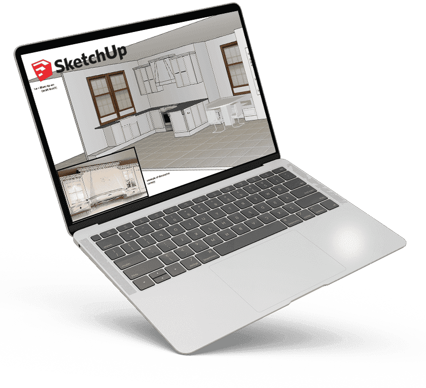 طراحی کابینت با نرم افزار اسکچاپ