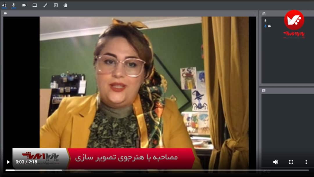 مصاحبه با هنرجوی آموزش مجازی دیجیتال پینتیگ پویا اندیش