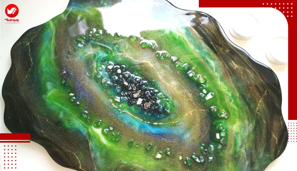 رزین اپوکسی روی چوب
