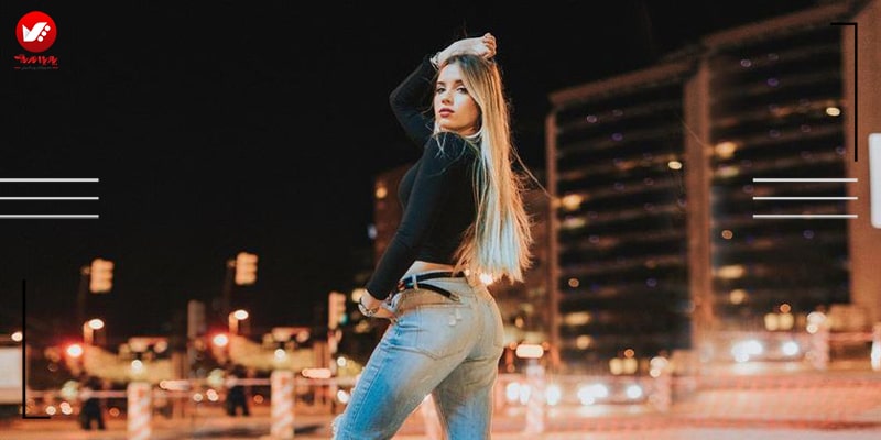 ژست عکاسی دخترانه ایستاده