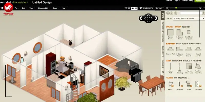 Homestyler Interior Design نرم افزار طراحی داخلی اندروید