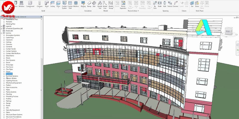 نرم افزارهای autodesk برای مدلسازی اطلاعات ساختمان